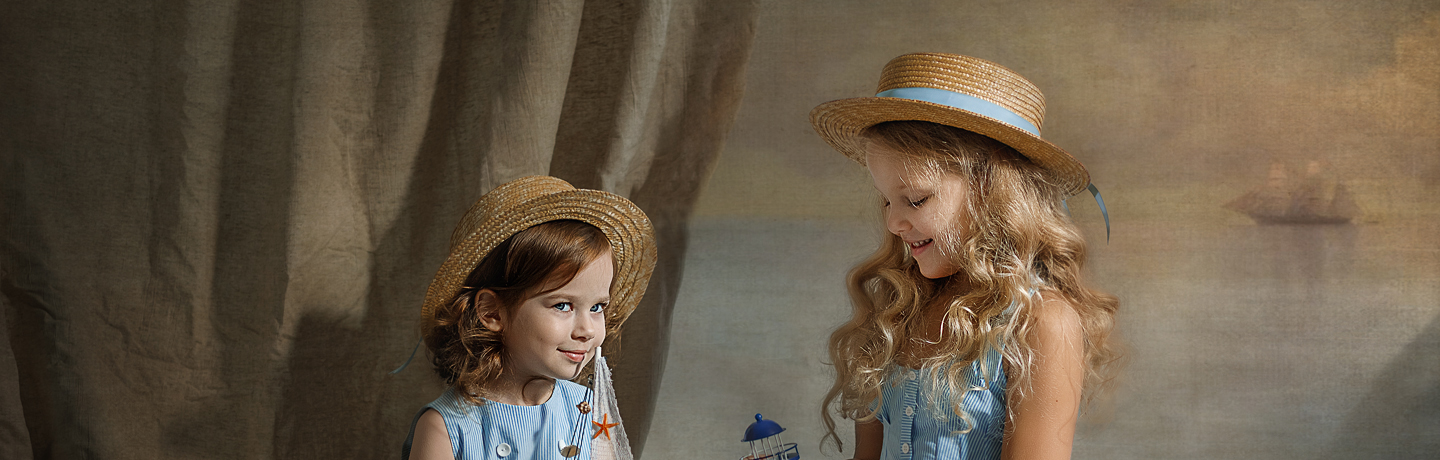 Child portrait photography banner